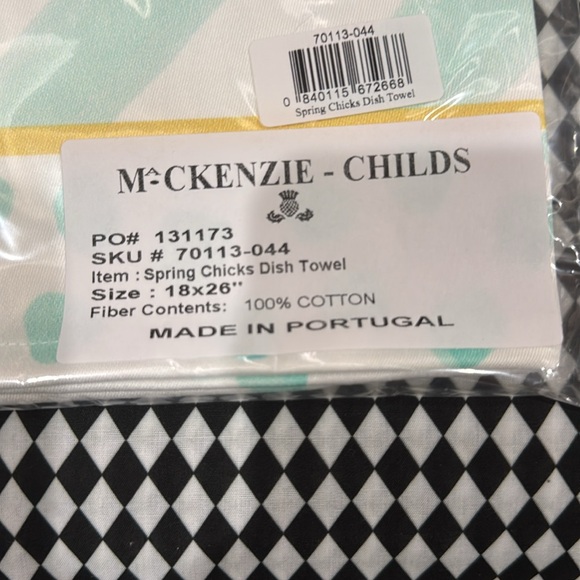 Mackenzie Childs Spring Dish Towels - Picture 3 of 3